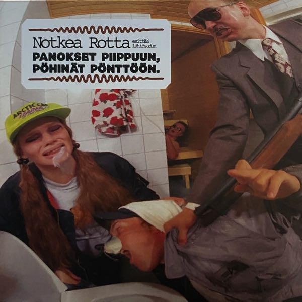 Notkea Rotta ‎– Esittää Lähiösadun: Panokset Piippuun, Pöhinät Pönttöön. (punainen)