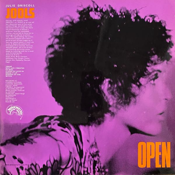 Brian Auger, Julie Driscoll & The Trinity – Open